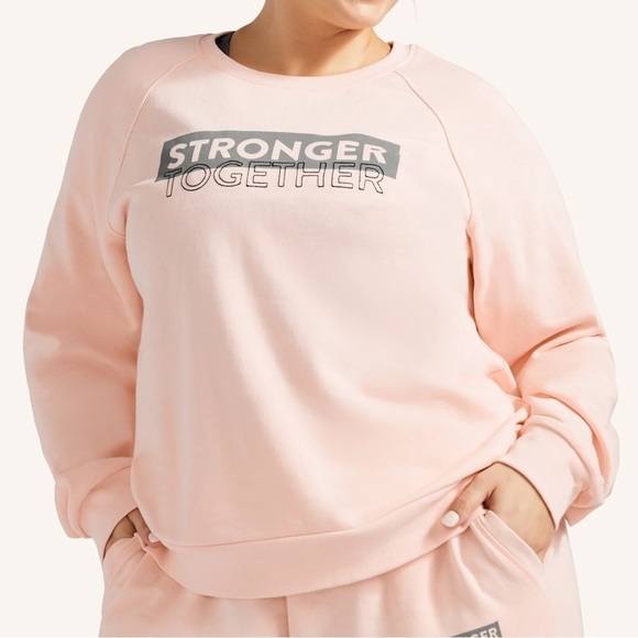 Peloton Pink Unwind Stronger Together Pullover Sweatshirt X-Large Activewear - Picture 1 of 8